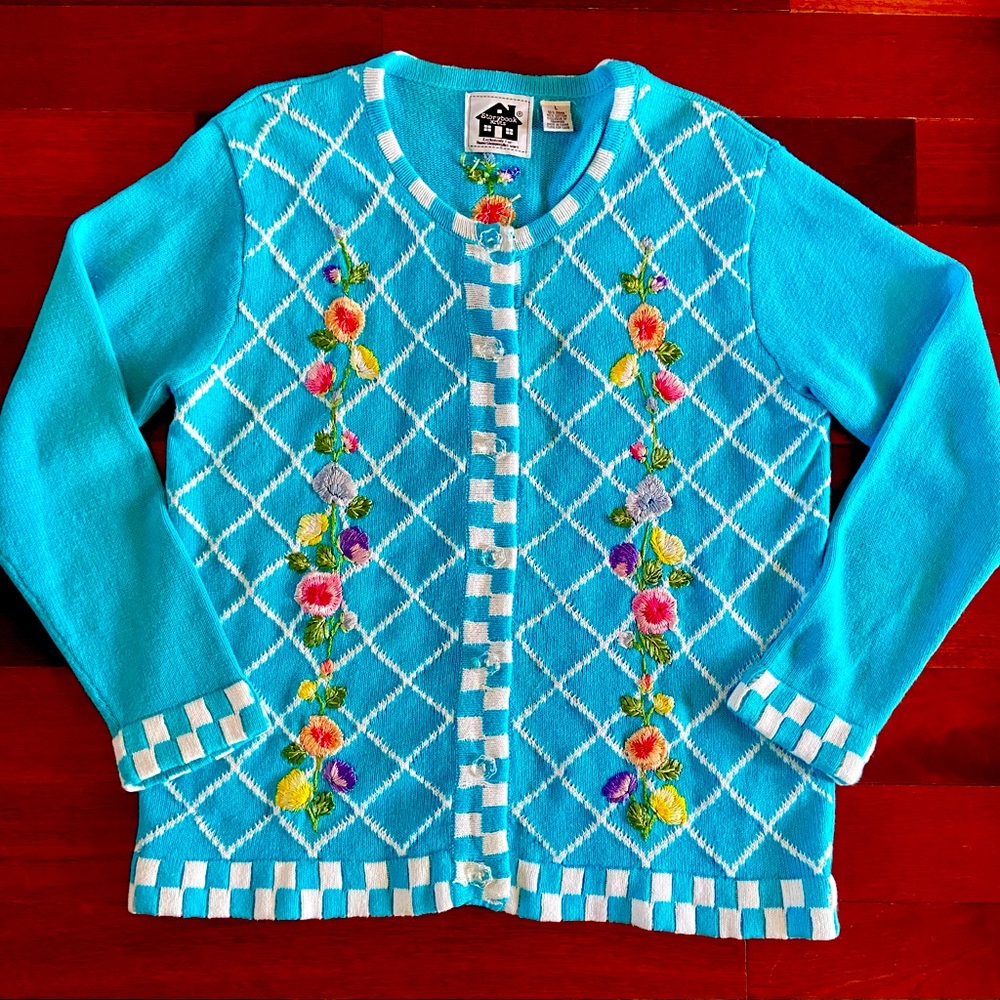Storybook Knits unique cardigan sweater Cotton Blend